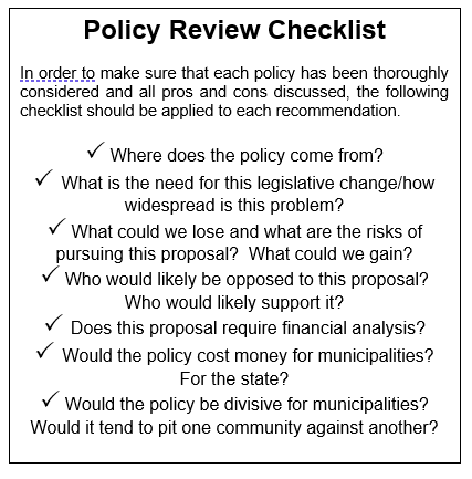 policy checklist