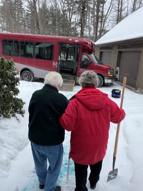 walking couple